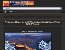 Tablet Screenshot of chasingthelight.info